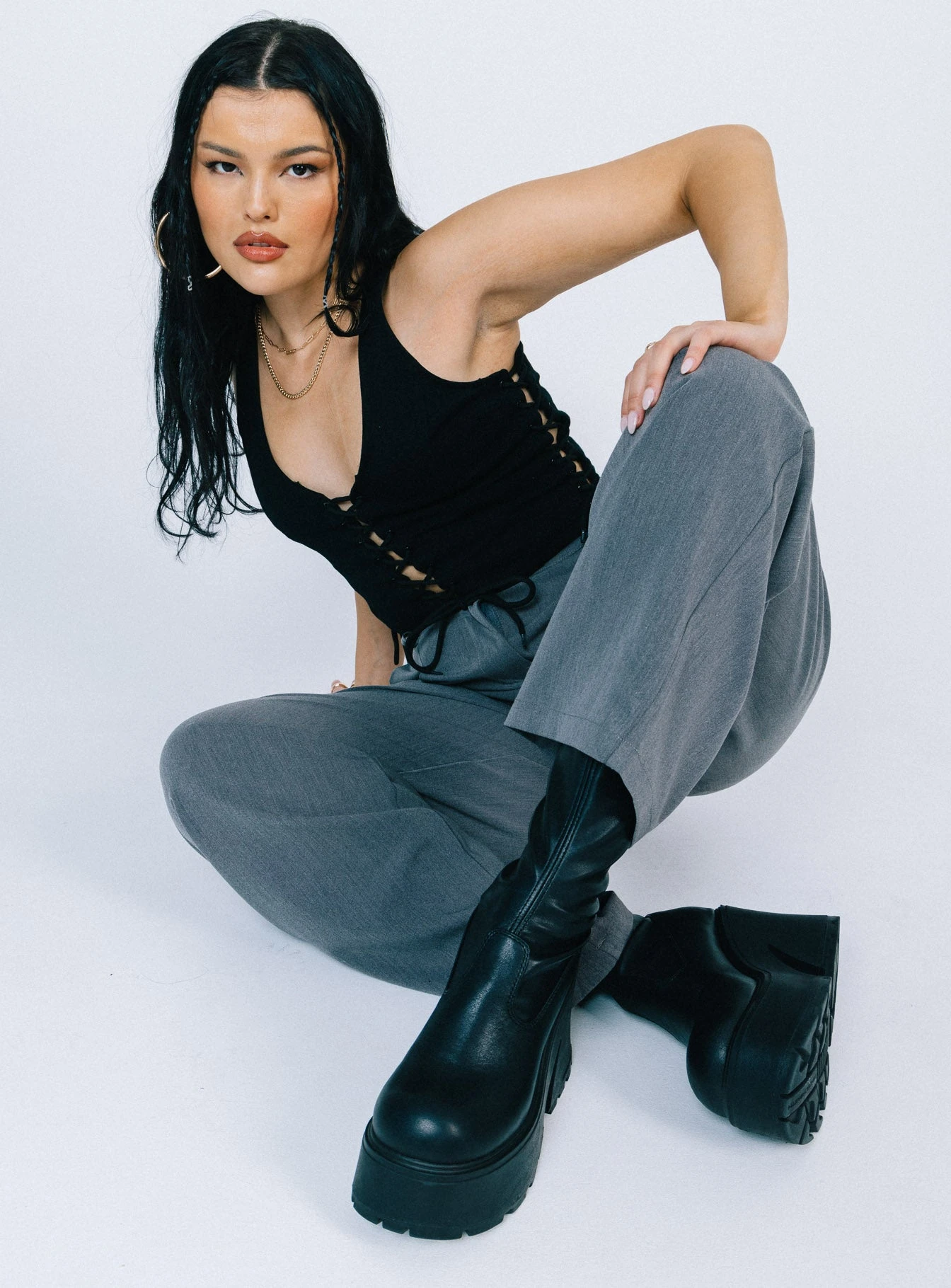 Princess Polly Walker Top Black 1 Princess Polly Walker Top Black