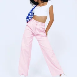 Princess Polly Archer Pants Corduroy Pink