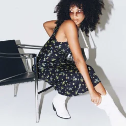 Motel Fiaso Dress Lemon And Lime Black