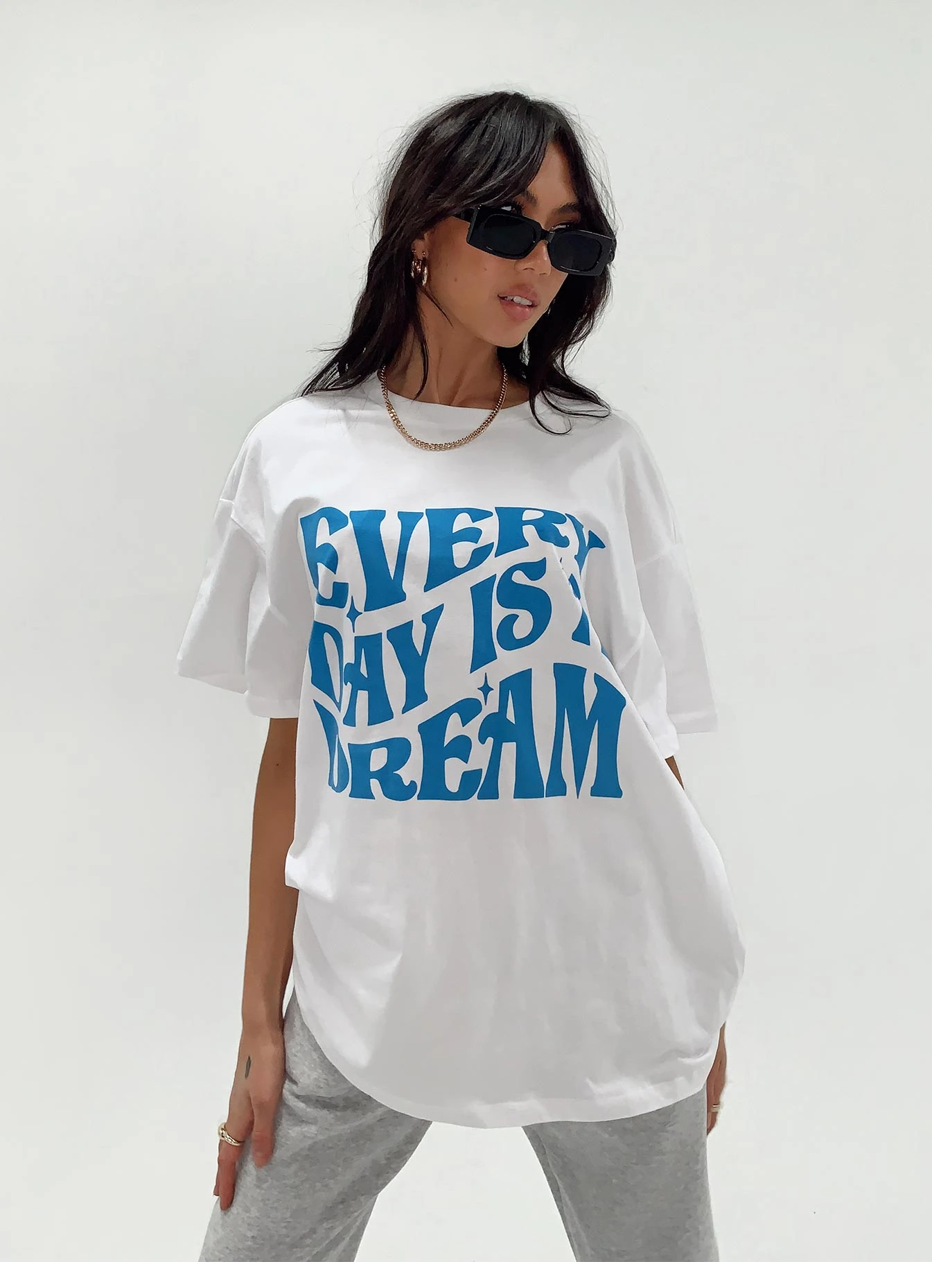 Every Day Oversize Tee White 6 Every Day Oversize Tee White - Image 6
