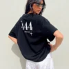 444 Oversize Tee Black