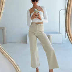 Princess Polly Carter Pants Beige