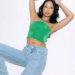 Princess Polly Sylvester Top Green