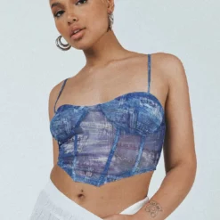 Princess Polly Sisto Top Blue