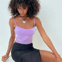 Princess Polly Bellbrook Top Lilac