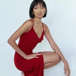 Princess Polly Riley Midi Dress Red