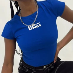 Princess Polly Polly Denim Club Tee Blue