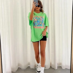 Scuba Paradise Oversize Tee Green