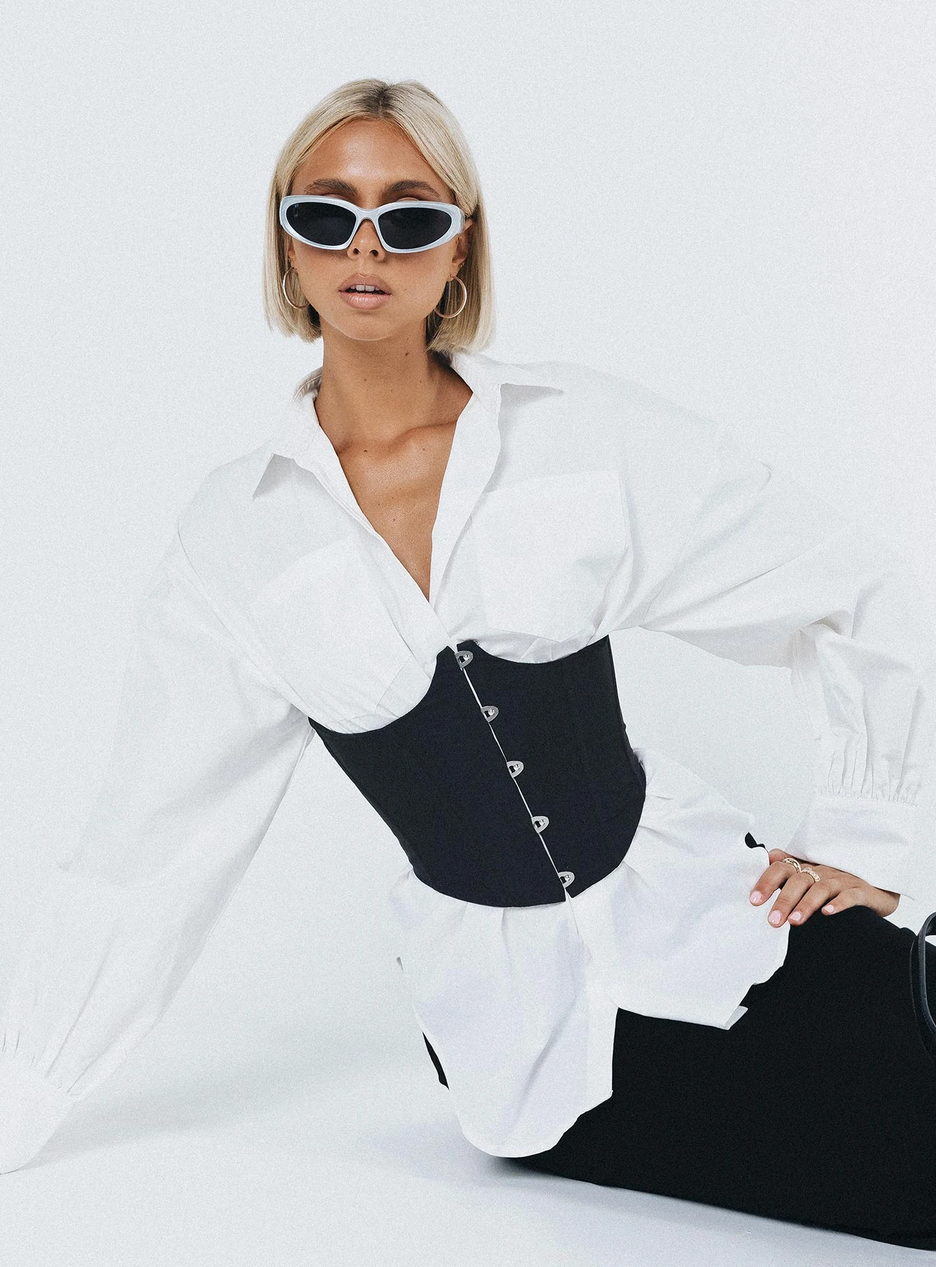 Rosina Underbust Corset Black 1 Rosina Underbust Corset Black