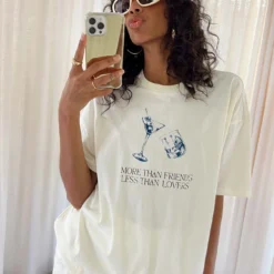 Modeoryx Sales Store 28 More Than Friends Oversized Top Off White