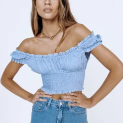 Princess Polly Love Galore Top Blue