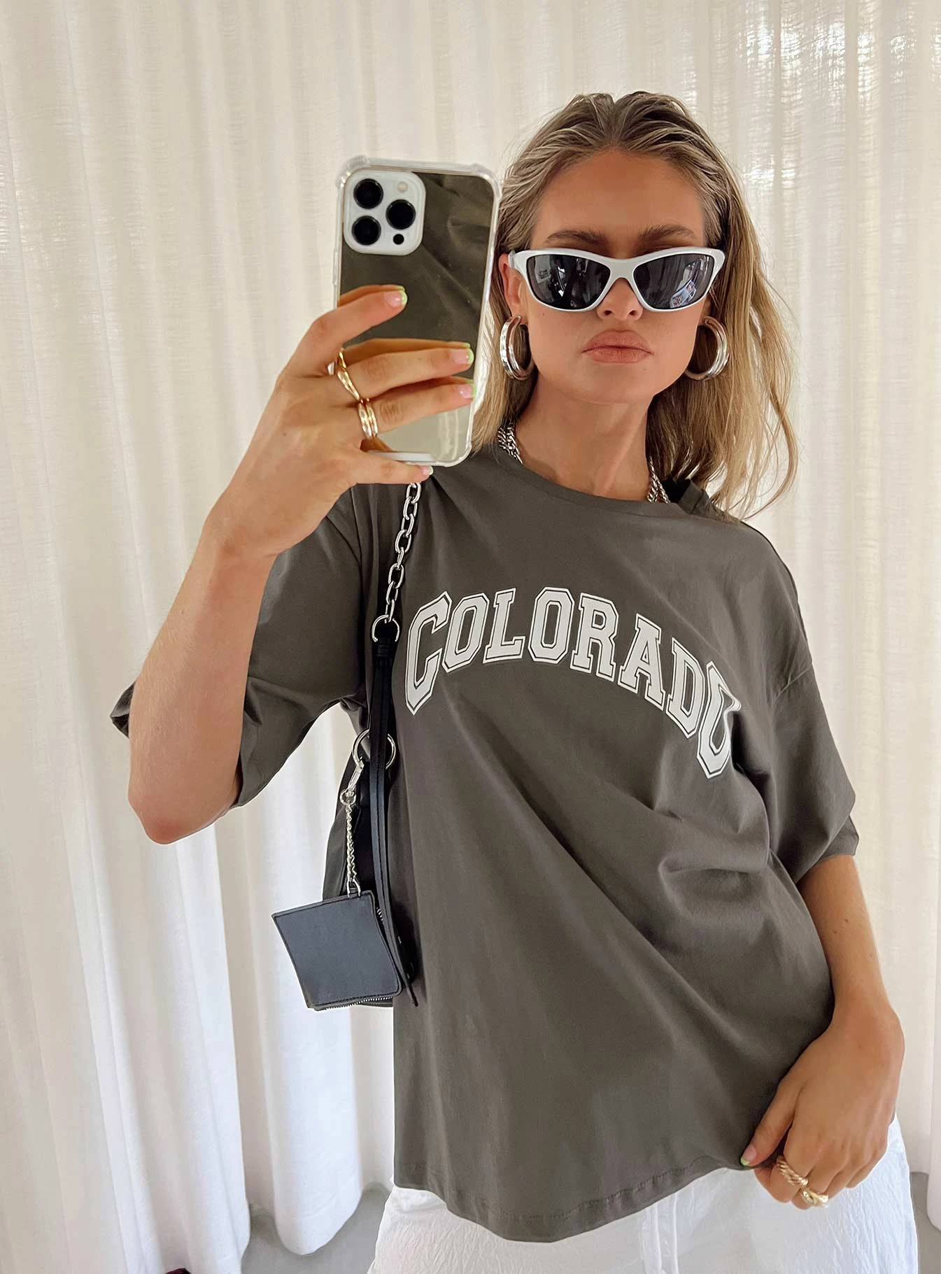 Princess Polly Colorado Dreaming Oversized Tee Charcoal 1 Princess Polly Colorado Dreaming Oversized Tee Charcoal