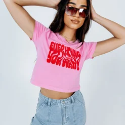 Everything You Want Tee Pink