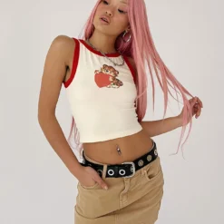 Princess Polly Baby Tiger Love Tank Cream -Modeoryx Sales Store 00 7bd341b8 daf9 459c 9181 4ee6e42361f9