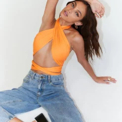 Princess Polly Midnight Top Orange