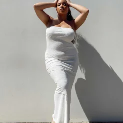 Oscar Midi Dress White Curve