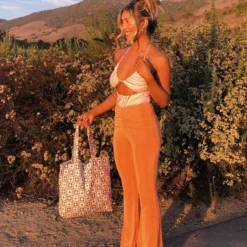 Princess Polly True Heart Pants Orange