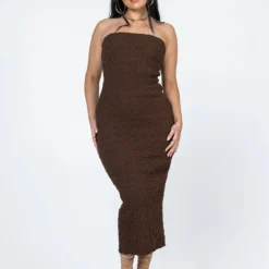 Princess Polly Kei Midi Dress Brown