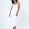Princess Polly Shaniah Midi Dress White