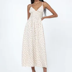 Princess Polly Roza Midi Dress Beige