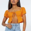 Princess Polly Coleman Top Orange