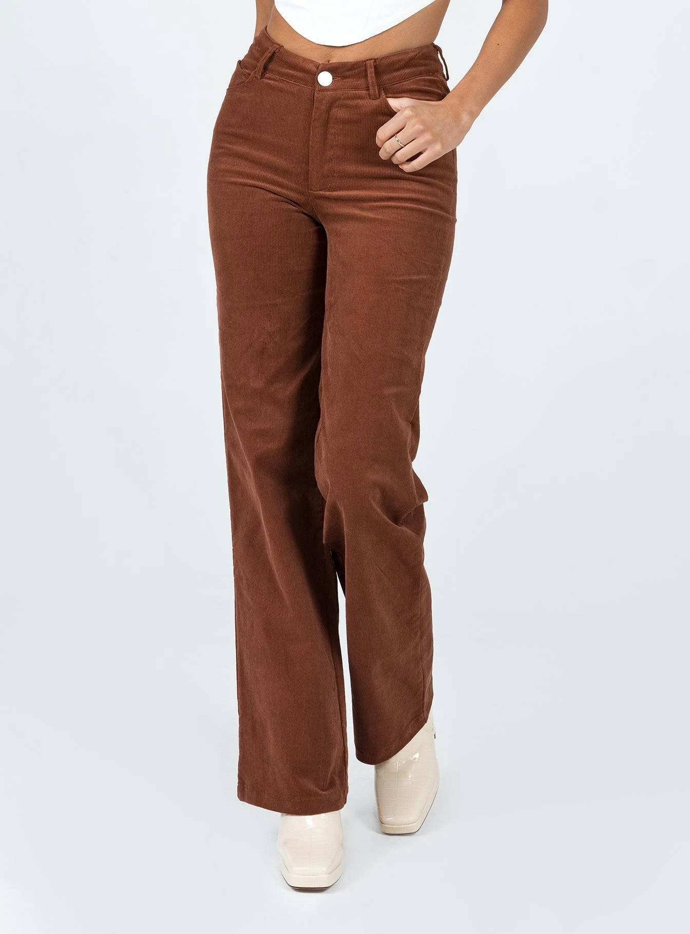 Princess Polly Sorcha Pants Brown 1 Princess Polly Sorcha Pants Brown