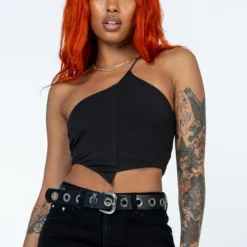 Princess Polly Belinda Top Black