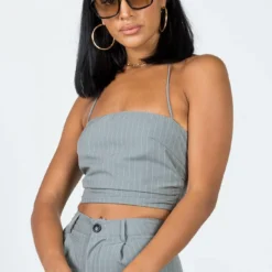 Princess Polly Aroya Top Grey