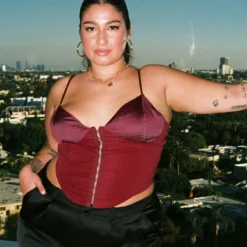 Palisade Corset Top Red Curve