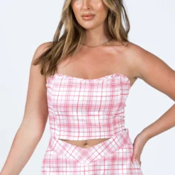 Princess Polly Checkity Tube Top Multi -Modeoryx Sales Store 1 modelinfo Mikayla us6 e5200891 5244 4068 a7a1 3e2f47291d15