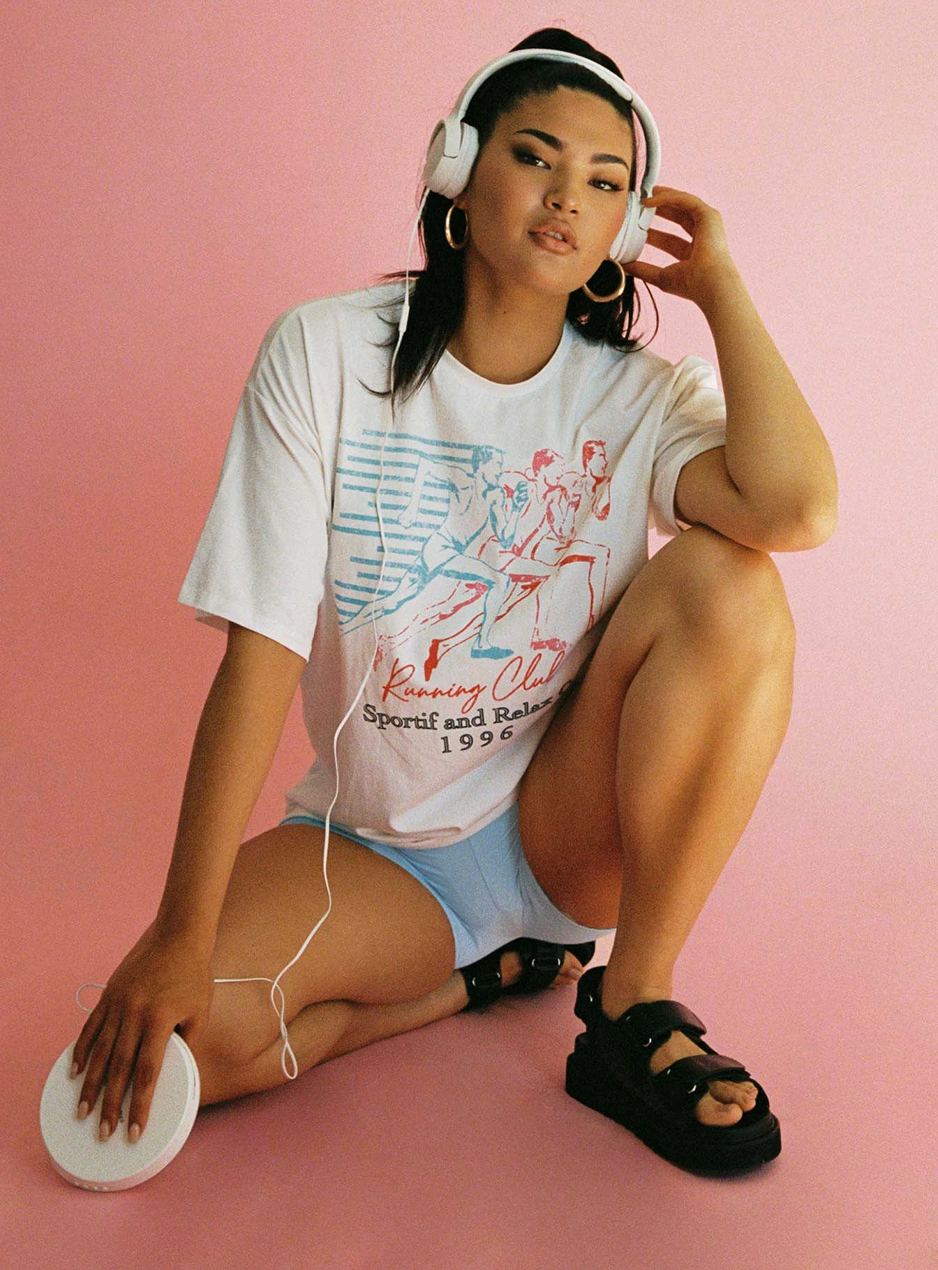 Running Club Graphic Tee White 1 Running Club Graphic Tee White