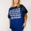 Be Kind Charity Oversized Tee Blue Curve