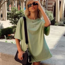 Organic 777 Luck Oversize Tee Green