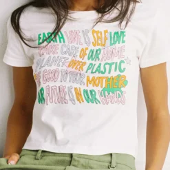 Organic Be Kind Charity Baby Tee Cream