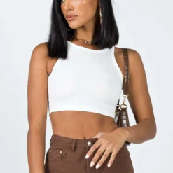 Princess Polly Deigo Tank White