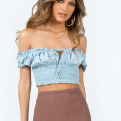 Princess Polly Asner Top Blue