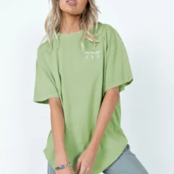 Organic 777 Luck Oversize Tee Green -Modeoryx Sales Store 1 modelinfo elly us2 6466a6e7 02a5 4ff6 9896 c234d41a7d36