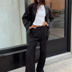 Princess Polly Kacey Pants Black