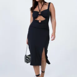 Princess Polly Artemis Halter Midi Dress Black -Modeoryx Sales Store 1 modelinfo mikayla US6 703c9c5d ede9 47f4 a499 d858da5ba54c