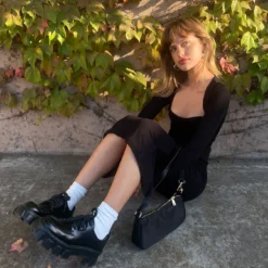 Princess Polly Nolan Midi Dress Black