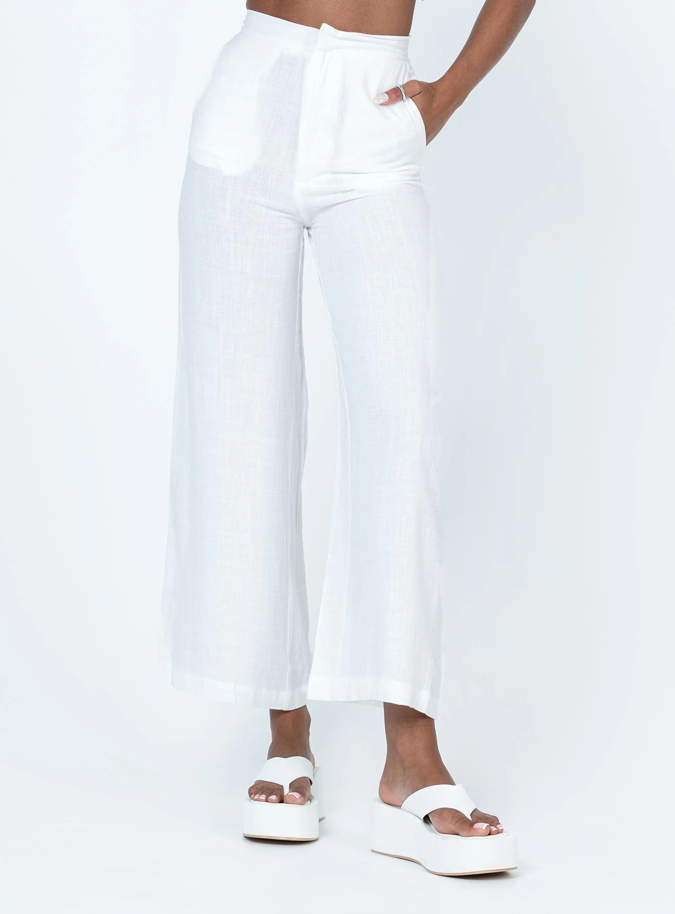 Princess Polly Simona Pants White 5 Princess Polly Simona Pants White - Image 5