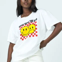 Princess Polly Have A Nice Day Tee White