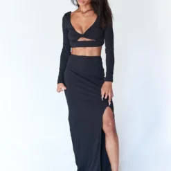 Princess Polly Tilley Set Black