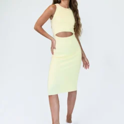 Princess Polly Kara Midi Dress Yellow