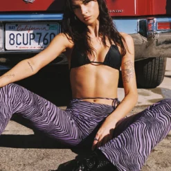 Motel Eda Trouser Desert Terrain Purple