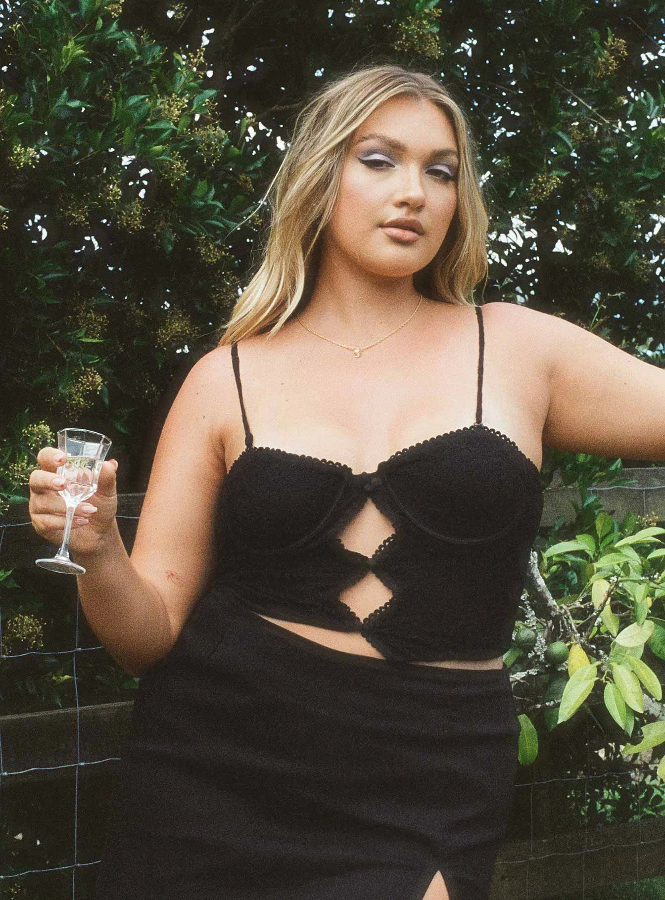 Princess Polly Bouquet Lace Top Black 1 Princess Polly Bouquet Lace Top Black