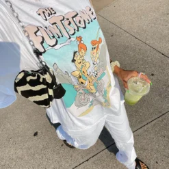 Princess Polly The Flintstones Tee White