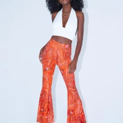 Princess Polly Tayler Flare Pants Orange