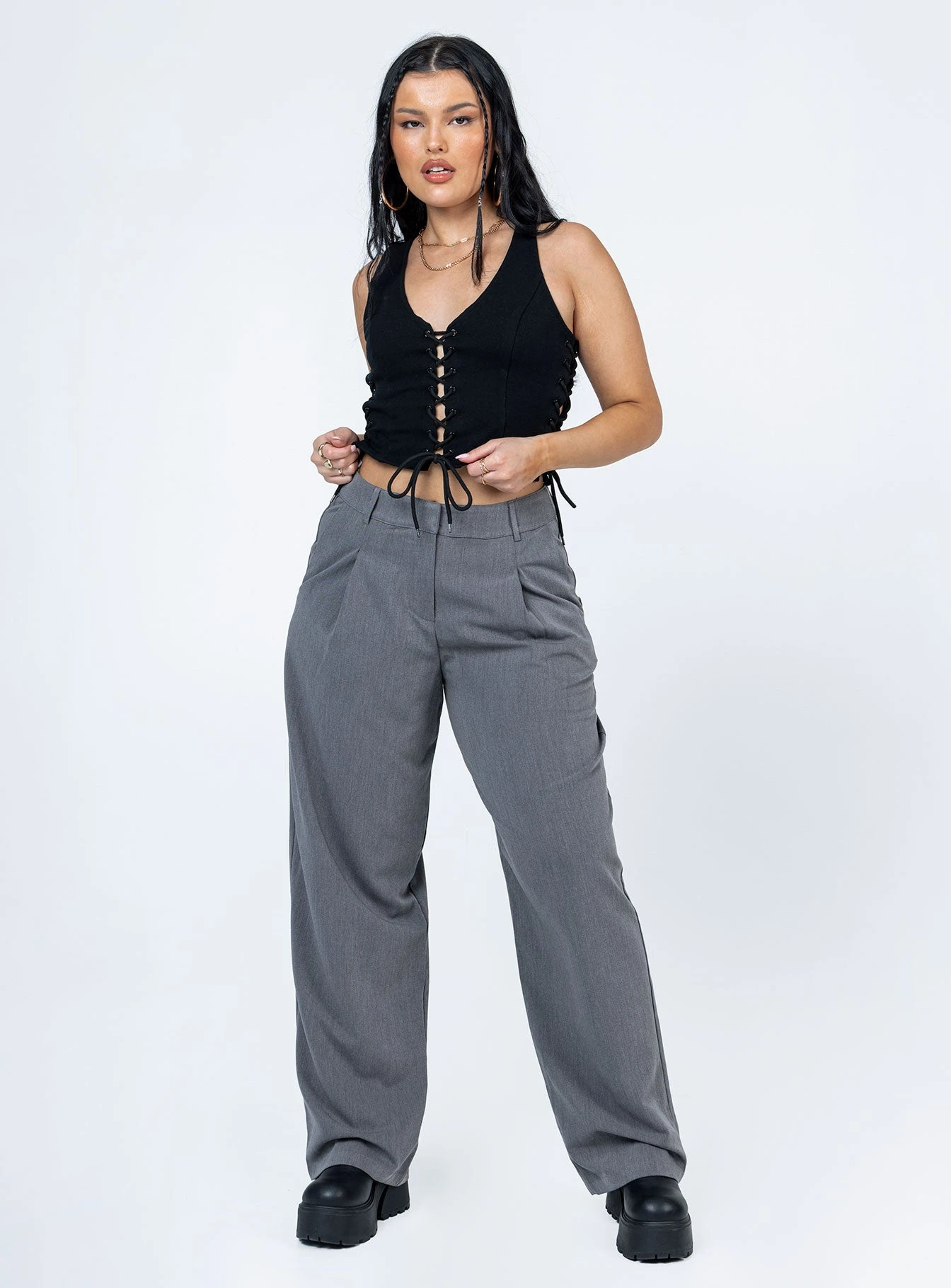 Princess Polly Walker Top Black 3 Princess Polly Walker Top Black - Image 3