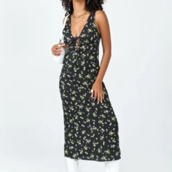 Motel Fiaso Dress Lemon And Lime Black -Modeoryx Sales Store 2 modelinfo Cindy us4 8631f532 ed1c 47fc aa37 a3bcf1de9f15